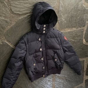 Frankie Morello Hooded Winter Jacket  XXL/54 Quilted Puffer Bomber Down Feather